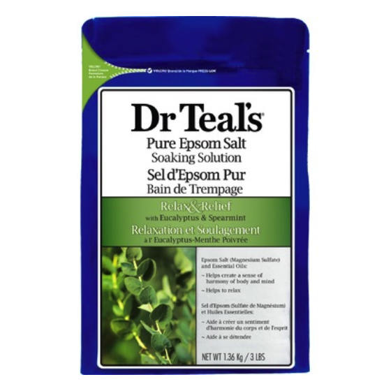 dr teals epsom salts eucalyptus spearmint